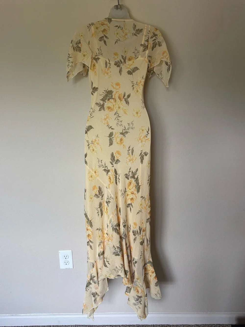 Abercrombie & Fitch Yellow Floral Maxi Dress